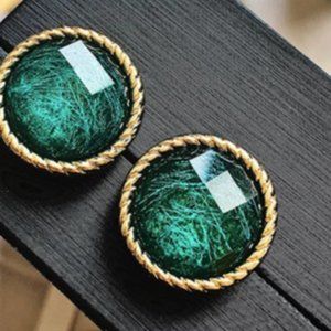 S925 Round Statement Bohemian Studs